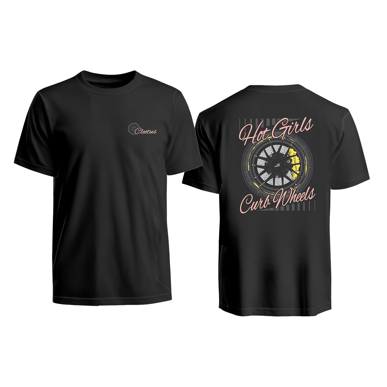 Cleetus Hot Girls Curb Wheels Crop Top Shirt