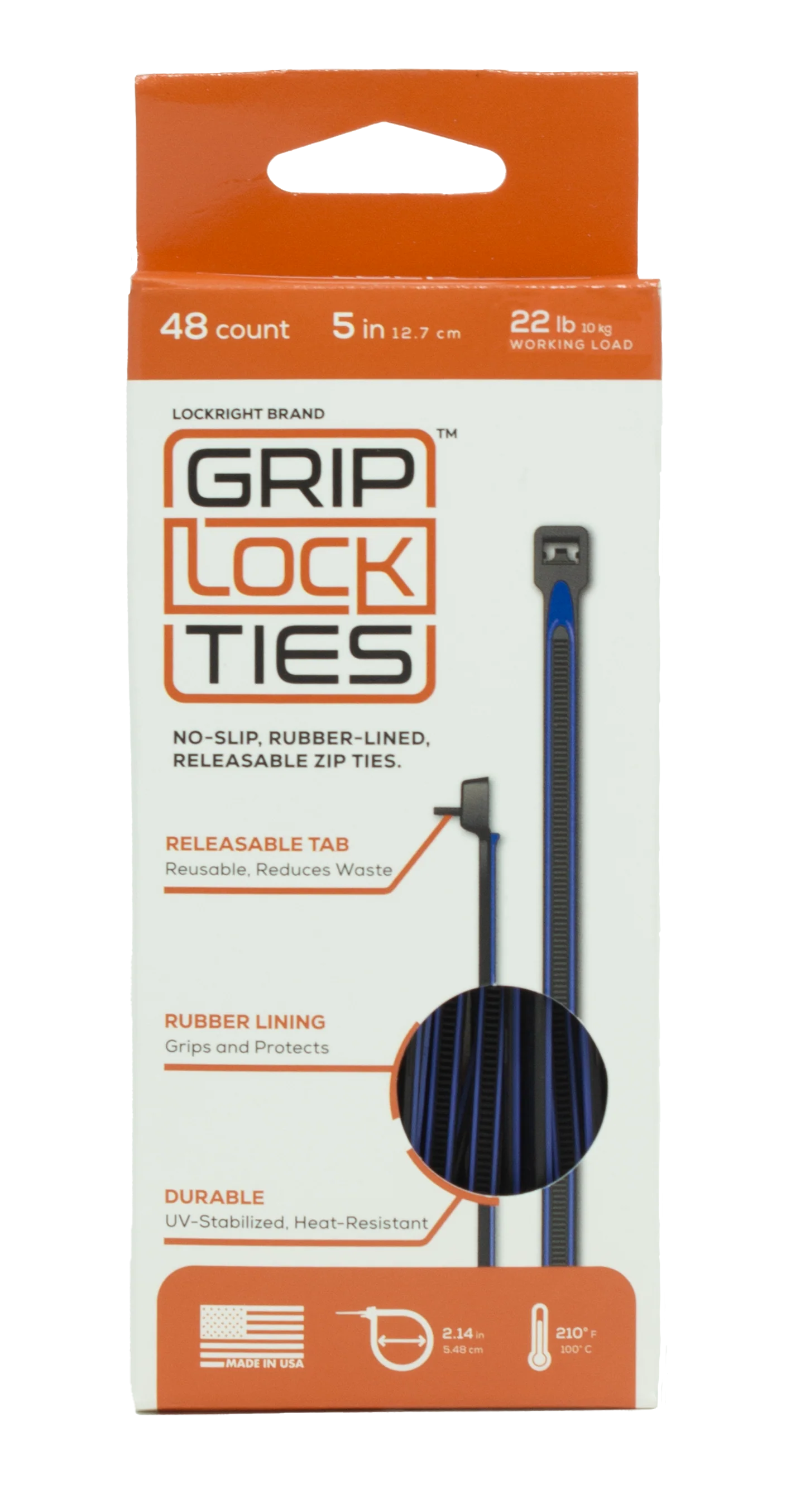 GripLockTies® Ties - Releasable and non-slip tie