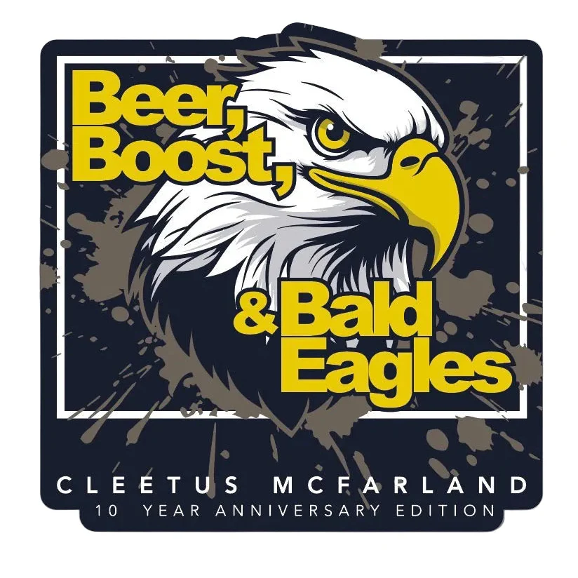 46-cleetus-10-year-beer-boost-bald-eagles-stickers-1.webp Cleetus 10 Year Beer, Boost, Bald Eagles Stickers