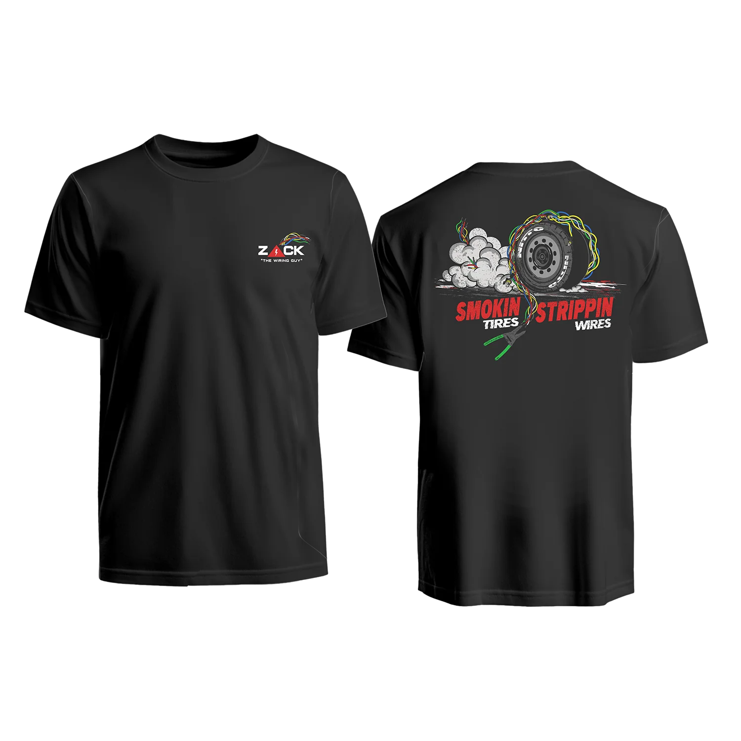 463-zack-the-wiring-guy-s-strippin-wires-shirt-1.webp Zack The Wiring Guy's Strippin Wires Shirt
