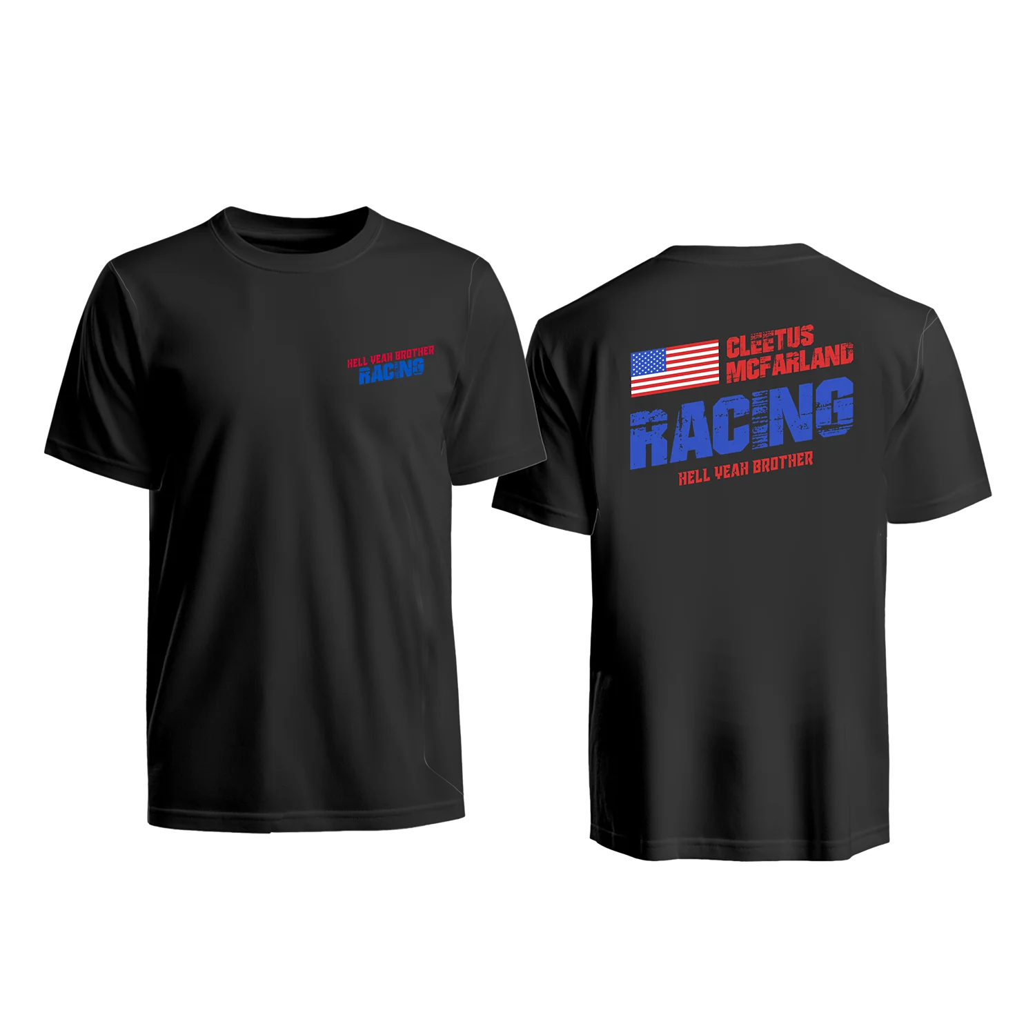 Hell Yeah Brother Racing Shirt (Black or White)